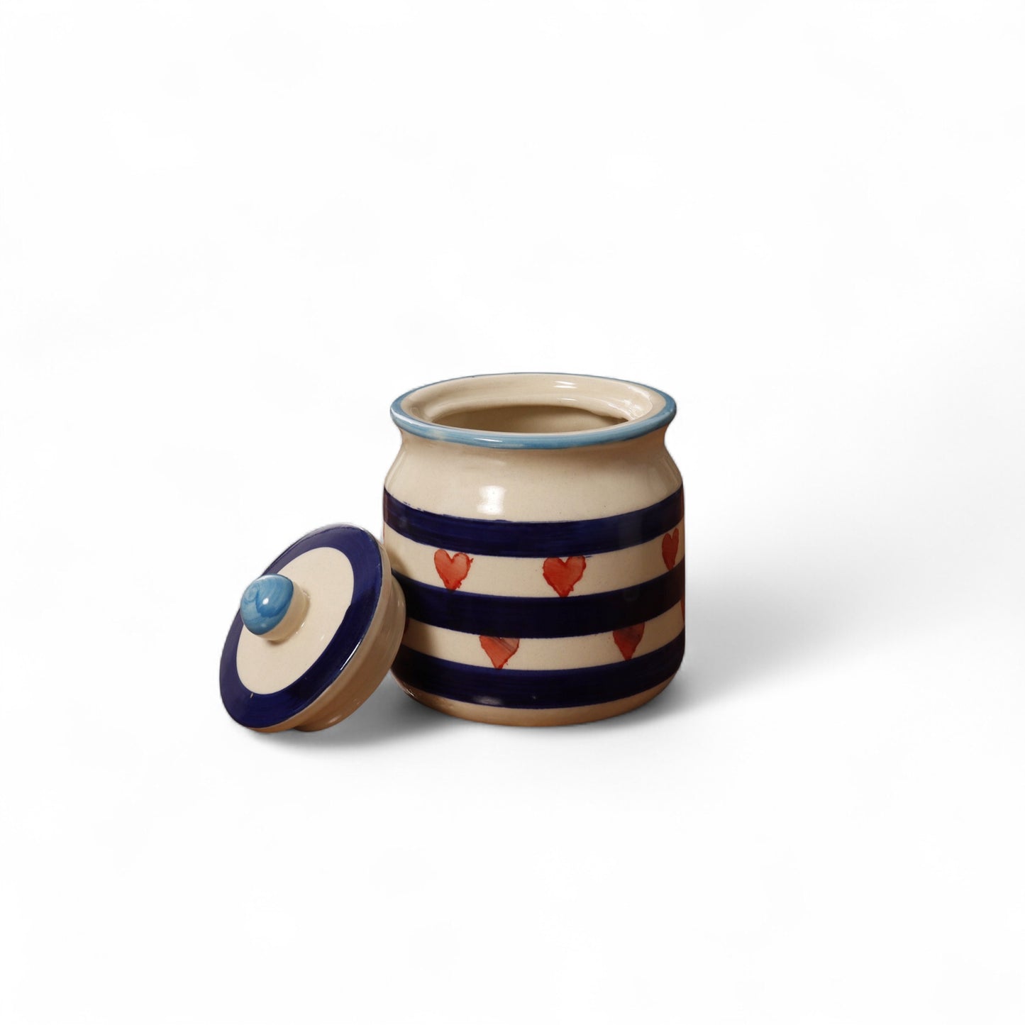 Cute Pottery Jar for Coffee, Tea & Sugar – 750ml of Style and Function