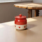 Red Heart Print Pottery Jar – 250ml | A Touch of Charm & Functionality